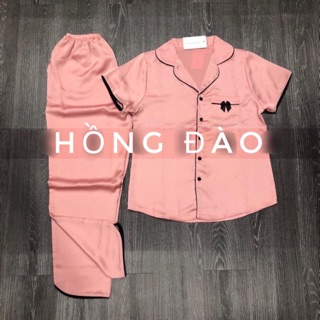 BỘ LỤA VẢI SATIN ÁO CỘC QUẦN DÀI VIỀN TRƠN