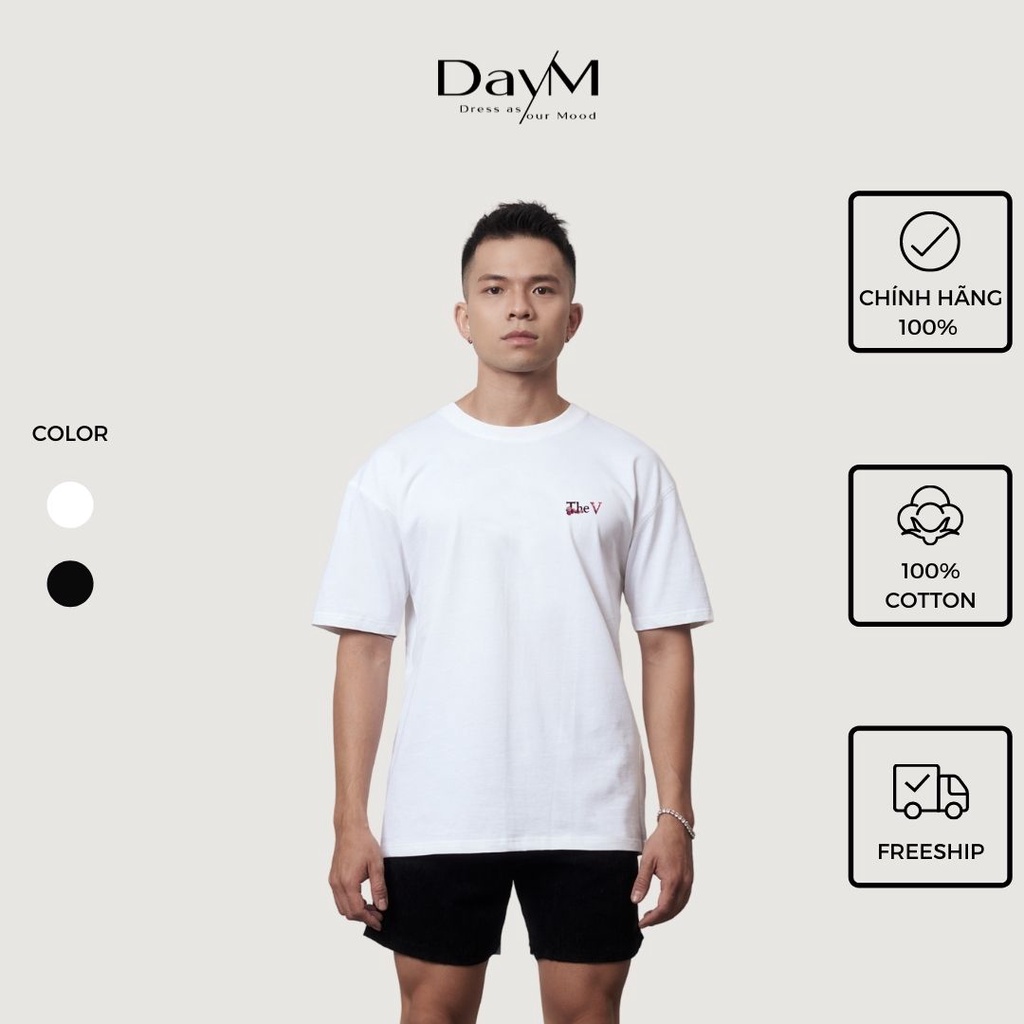 Áo phông DayM oversize 100% cotton - The V