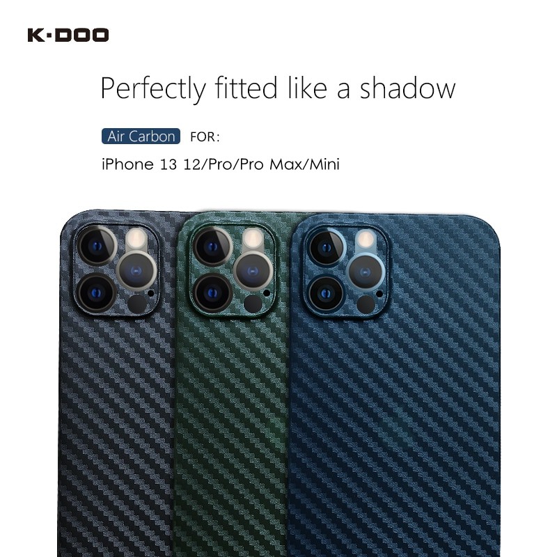 Ốp điện thoại kiểu sợi carbon siêu mỏng sang trọng thích hợp cho Iphone 13 12 11 Pro Max Mini