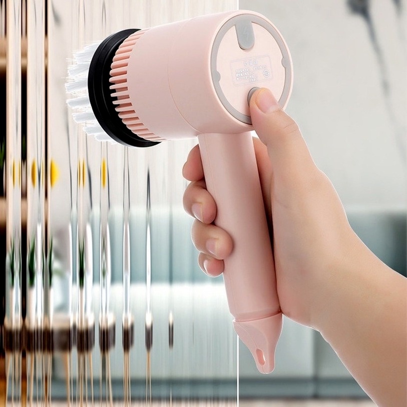 Máy Cọ Rửa Điện Đa Năng Magic Brush Sạc USB, bàn chải Vệ Sinh Bếp, Bồn Rửa Mặt, Đánh Giày Bàn Chải Điện Vệ Sinh Nhà Tắm, Nhà Bếp Tiện Dụng