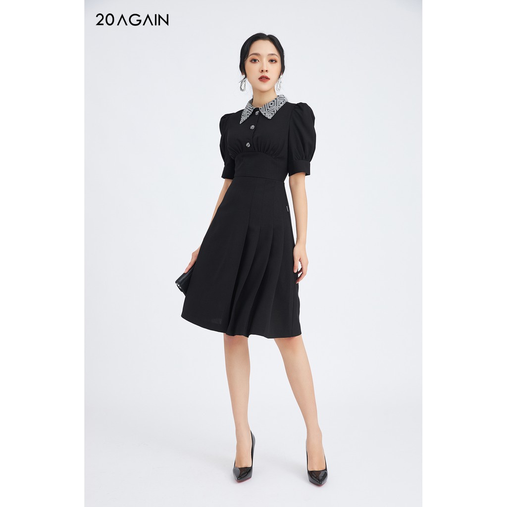 Đầm xòe dài tay phối cổ - 20 Again - DEA1091 | BigBuy360 - bigbuy360.vn