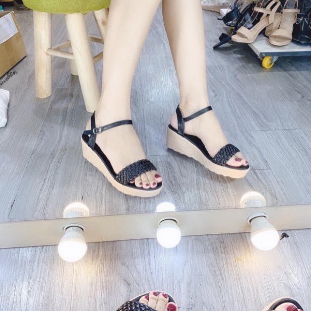 Sandal nữ đế xuồng 5p siêu nhẹ êm chân quai tết xinh xắn - DX6