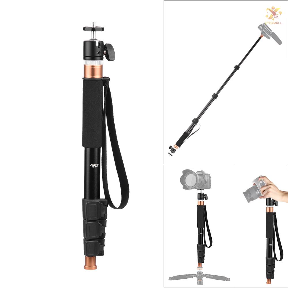 ET Andoer TP-148 94.6cm/37.2'' Adjustable Lightweight Monopod Unipod Microphone Boom Pole Max. Load 5kg for Camera &amp; Microphone