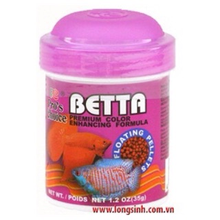 THỨC ĂN CÁ BETTA, CÁ XIÊM, CÁ LIA THIA - LỌ 38gr