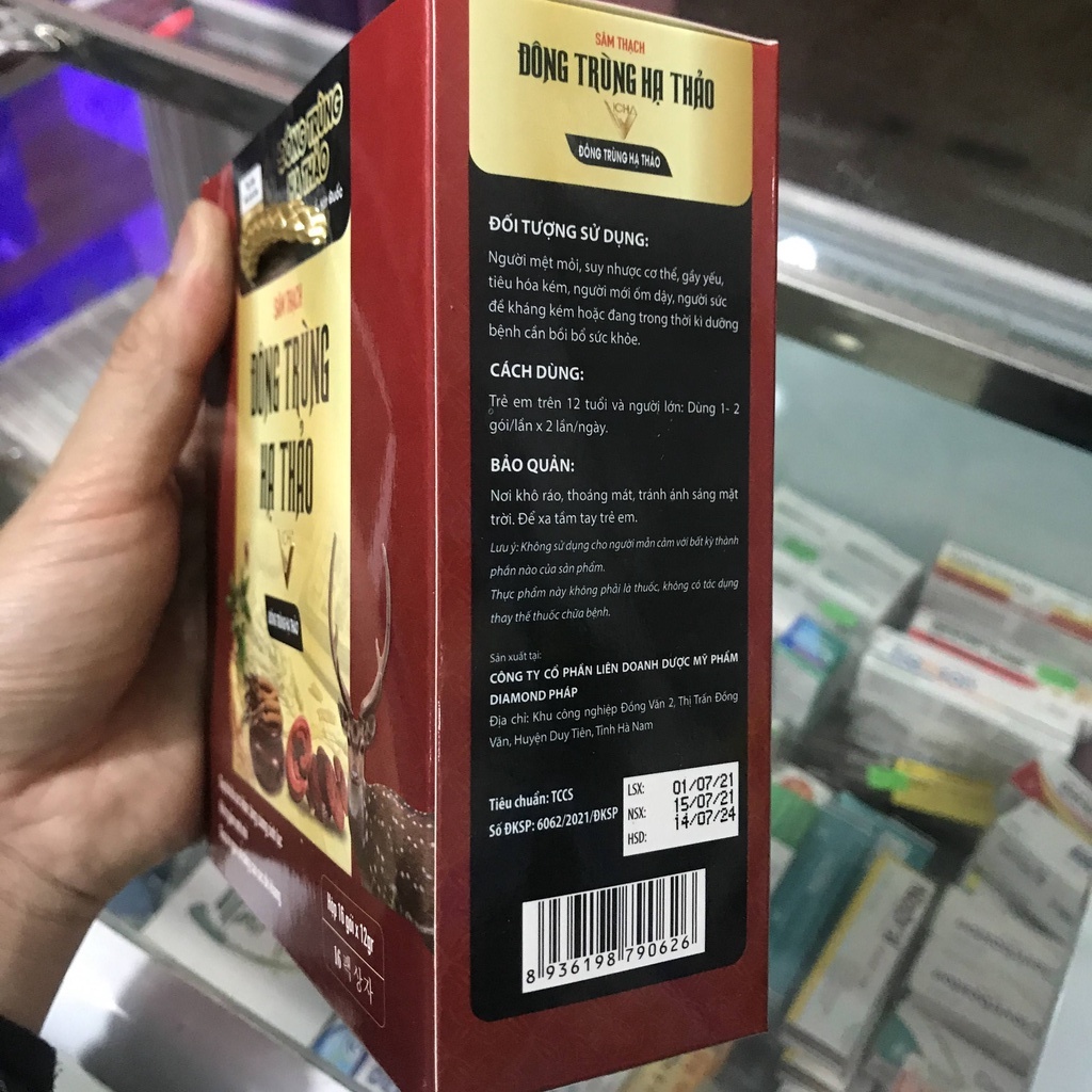 ✅ sâm thạch đông trùng hạ thảo gói nước hồng sâm hàn quốc bổ dưỡng tăng cường sinh lực sức đề kháng
