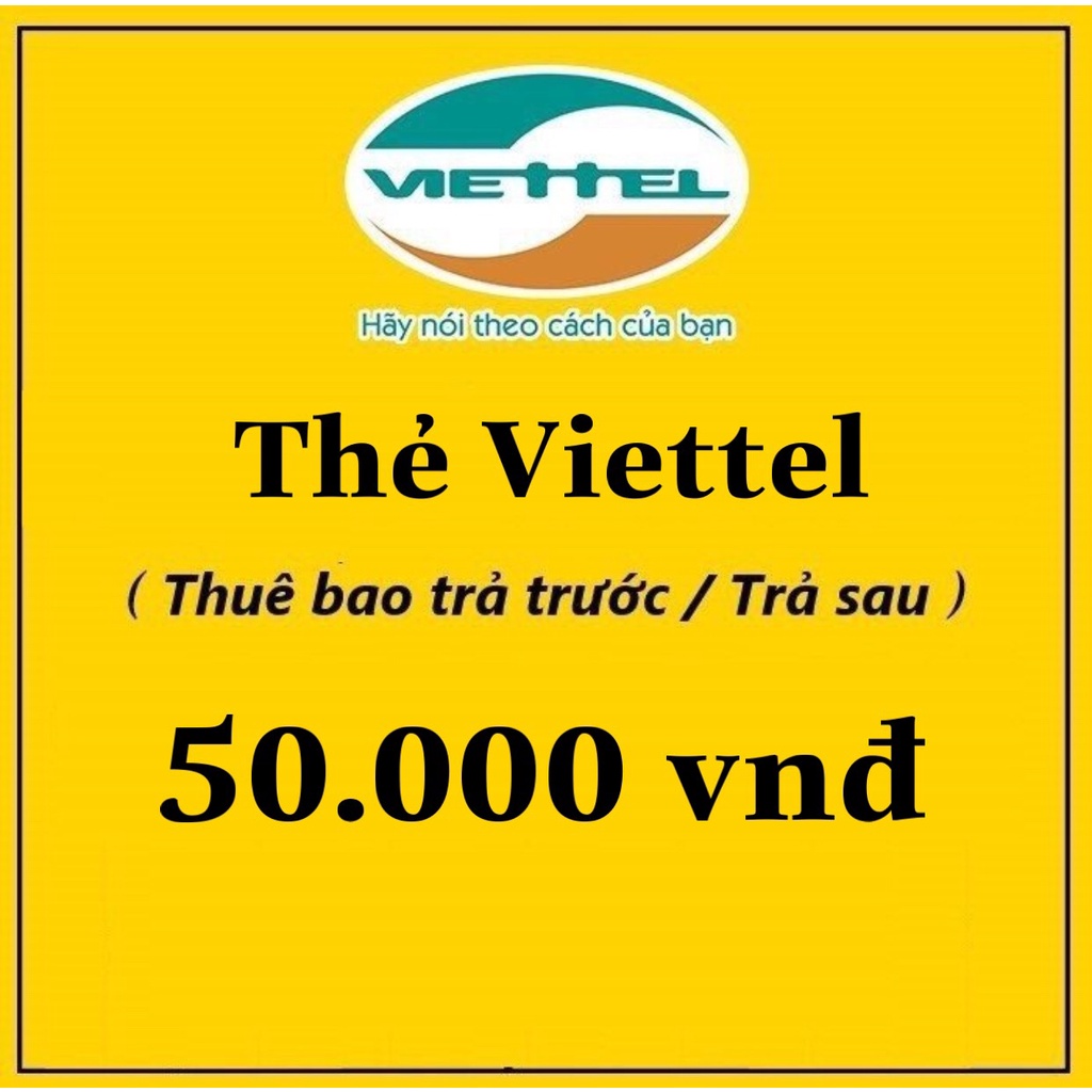 Thẻ Viettel 50k