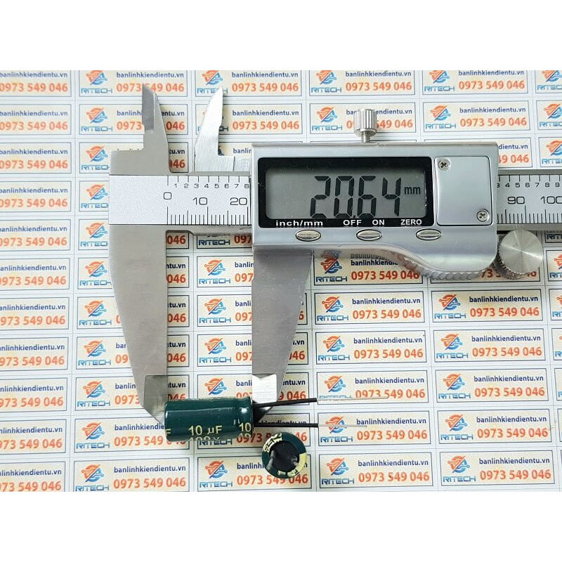 Tụ hóa 10uf 400v kích thước