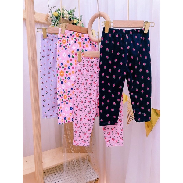 Quần legging thông hơi dài hoạ tiết mỏng mát cho bé