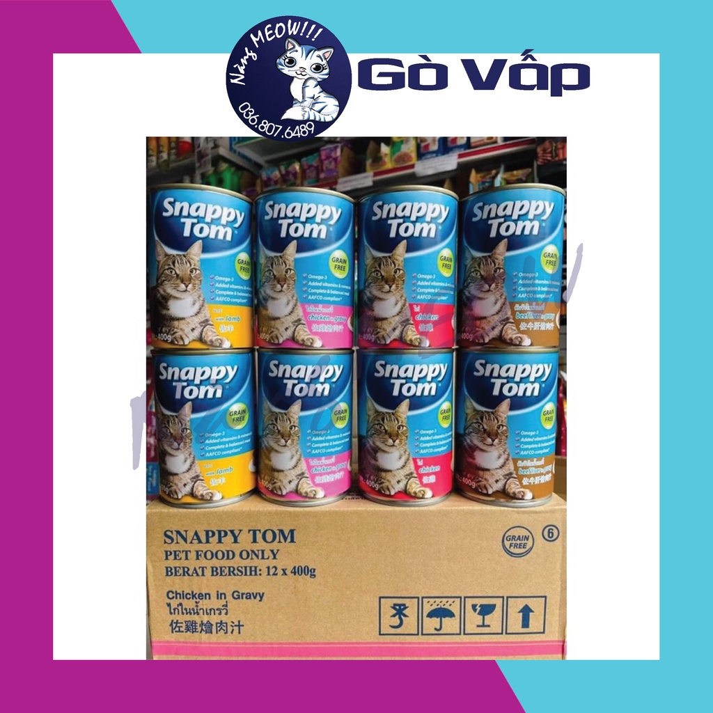 PATE CHO MÈO LỚN SNAPPY TOM LON 400g - NÀNG MEOW