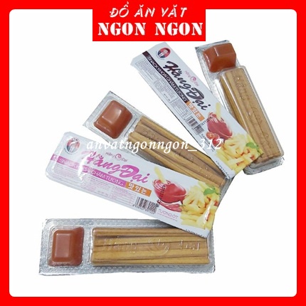 Sanck Khoai Chấm Tương-Bim Bim Que Vị Khoai Tây Hằng Đại 26g, Tặng Kèm Tương Cà