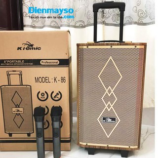 Loa kéo karaoke di động Kiomic K86 loa kéo bluetooth mini hát karaoke gia đình âm thanh cực hay