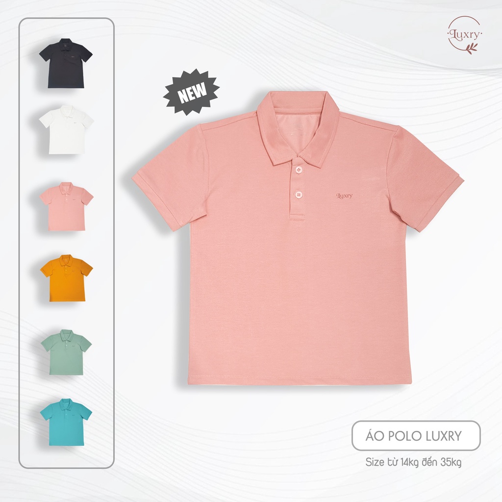 Áo polo trẻ em thời trang thương hiệu Luxry nhiều màu cho bé trai bé gái