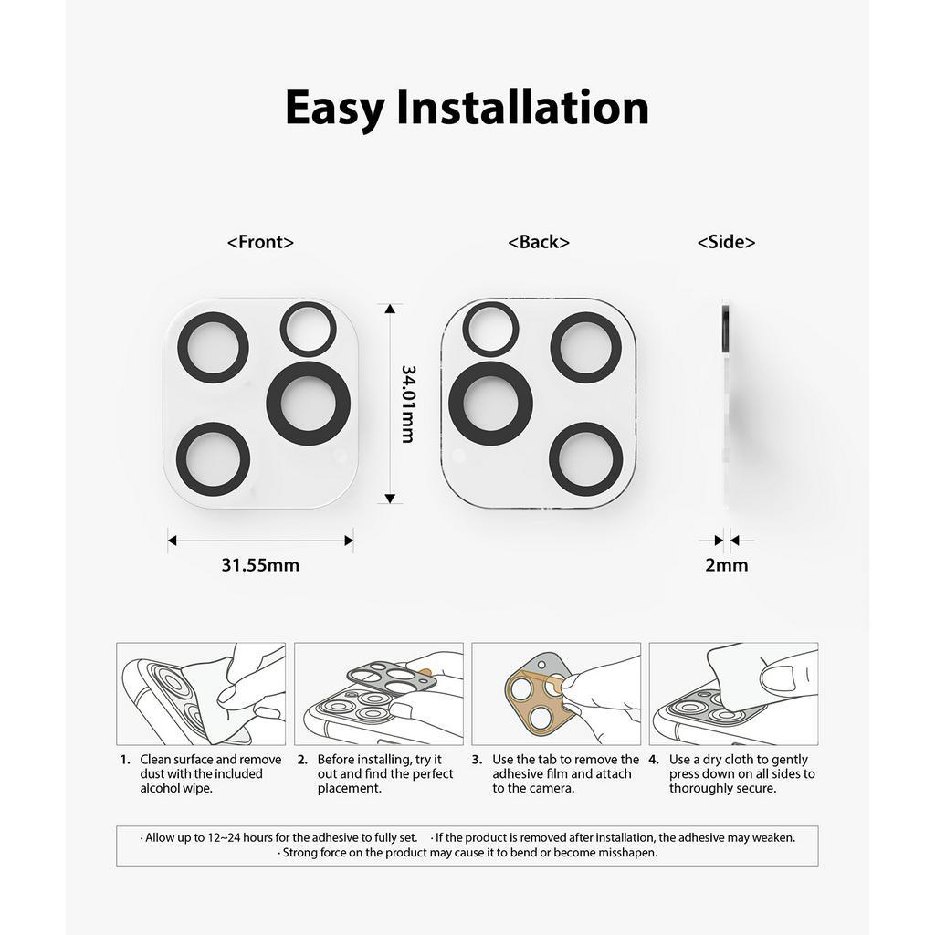 Kính cường lực RINGKE bảo vệ camera sau thích hợp cho iPhone 12 Pro Max