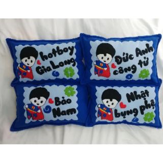 Bộ 9 gối và vỏ gối nằm và ôm handmade