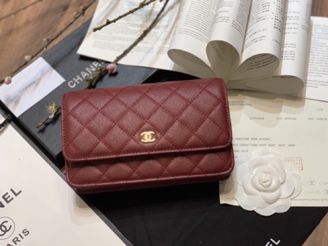 Túi woc katun da hạt Da thật  Size 19