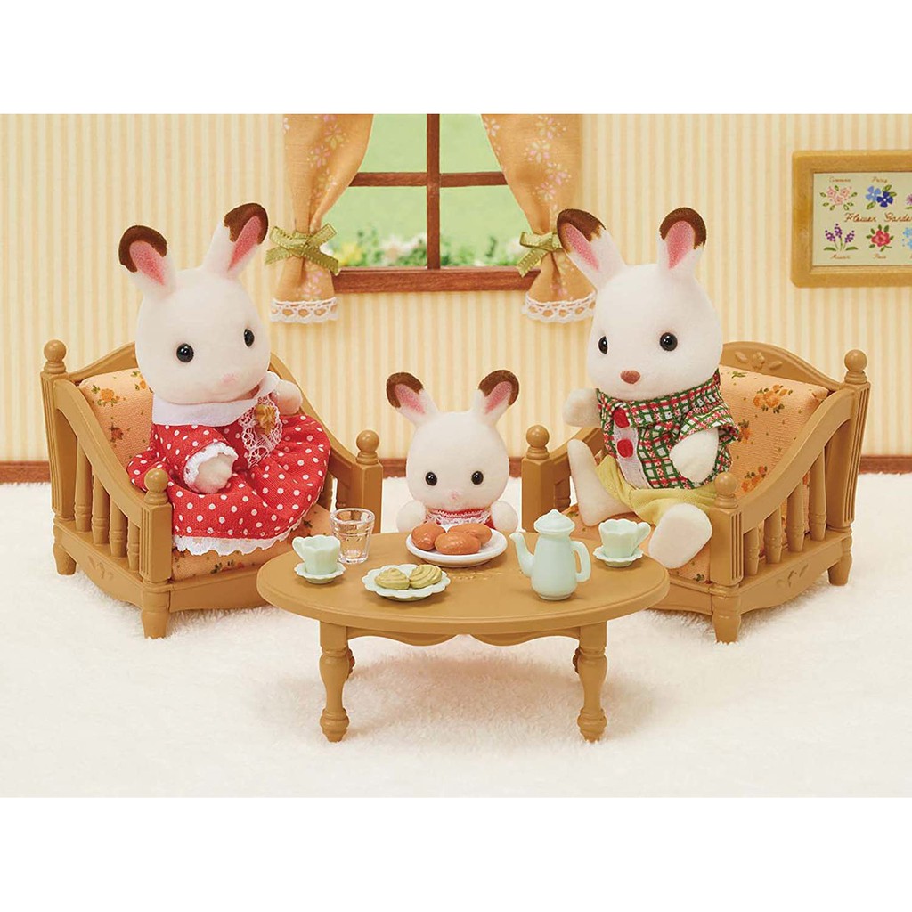 Sylvanian Families Bộ Bàn Ghế Phòng Khách Sofa Arm Chair Set