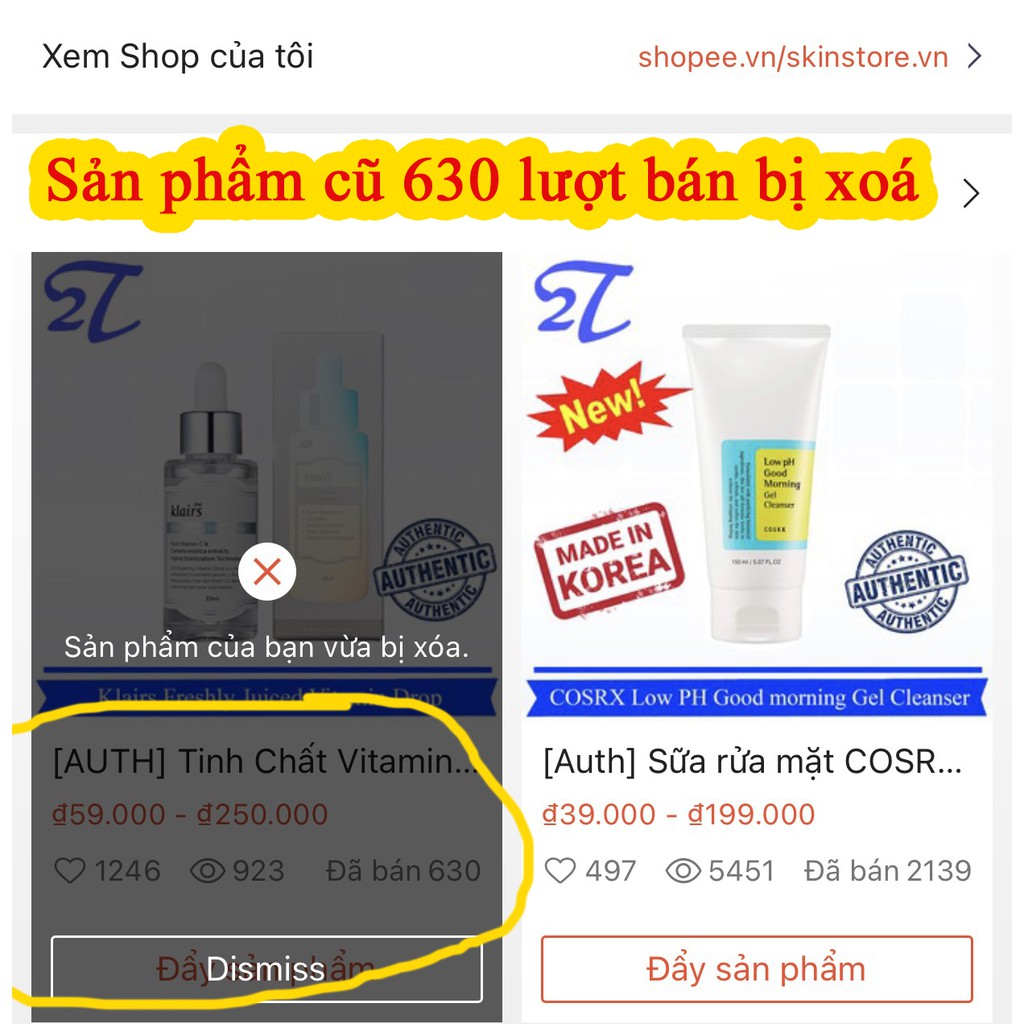 Tinh Chất Vitamin C da nhạy cảm Klairs Freshly Juiced Vitamin Drop