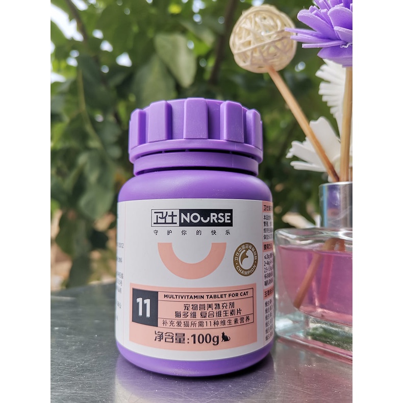 NOURSE 11- vitamin bổ sung tăng cường sức khỏe và kích thích ăn ngon cho mèo