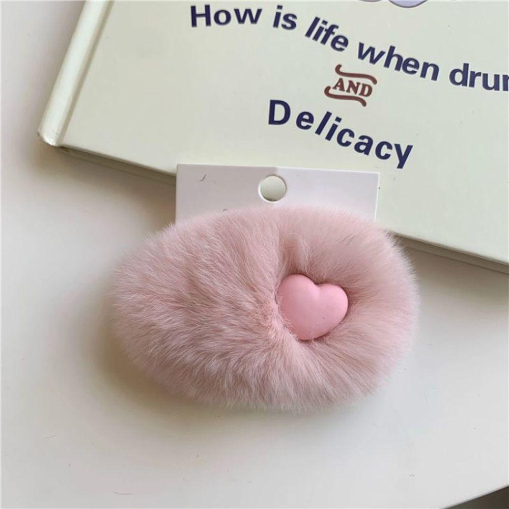 Kẹp Tóc Lông Thỏ Rex Nhiều Màu Sắc Dễ Thương