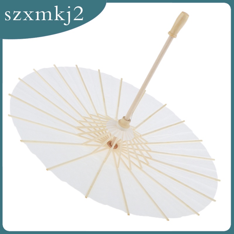 [szxmkj2] Dù Giấy Sơn Dầu Mini 1 / 3 BJD Chưa Sơn Trang Trí Nghệ Thuật DIY