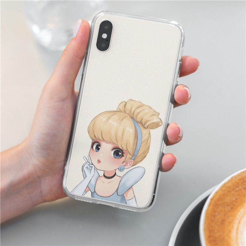 Ốp điện thoại dẻo họa tiết công chúa Disney cho SAMSUNG Galaxy S20 S10 PLUS S9 PLUS S8 PLUS S20 Ultra S10 E AS04