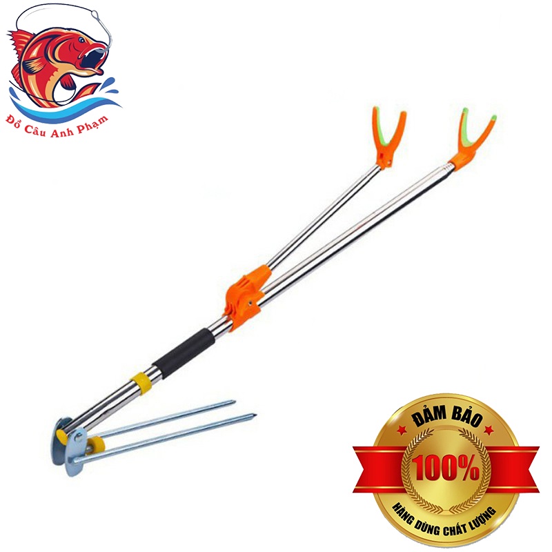 Chống Cần Câu Đài Kèm Chân Cắm Đất, Gác Cần Câu Đài Câu Đơn Câu Tay Siêu Rẻ PKT-8