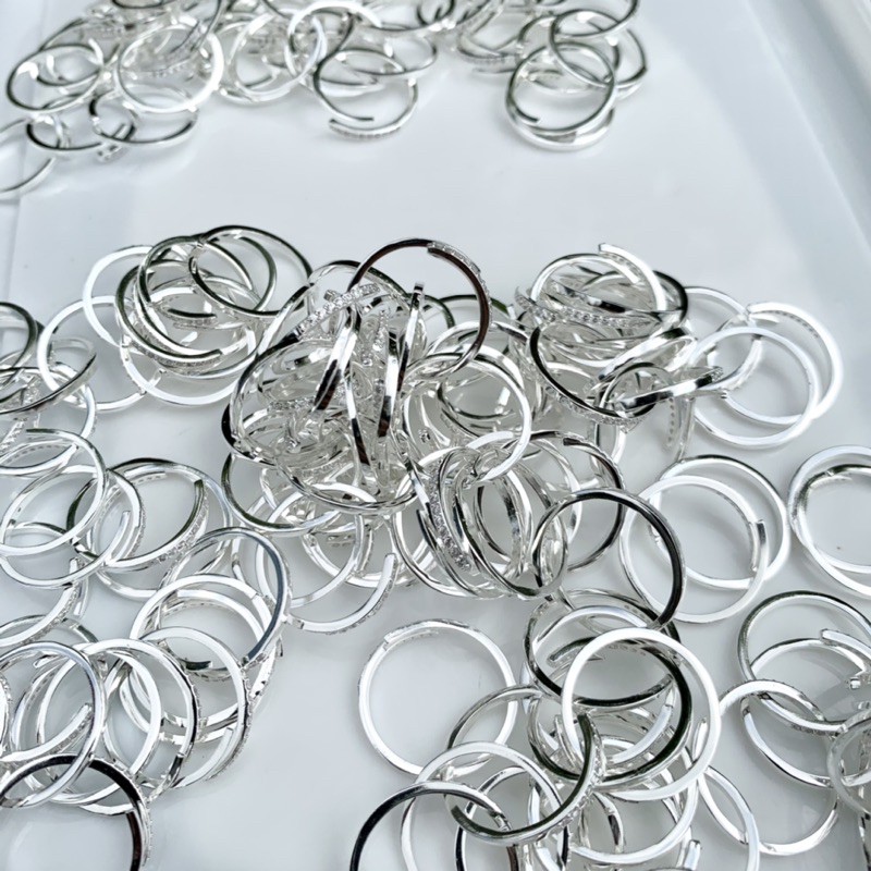 Nhẫn bạc nữ giá rẻ tận xưởng Với Kiểu Dáng Đơn Giản và Cá Tính Kiểu Dáng Hàn Quốc