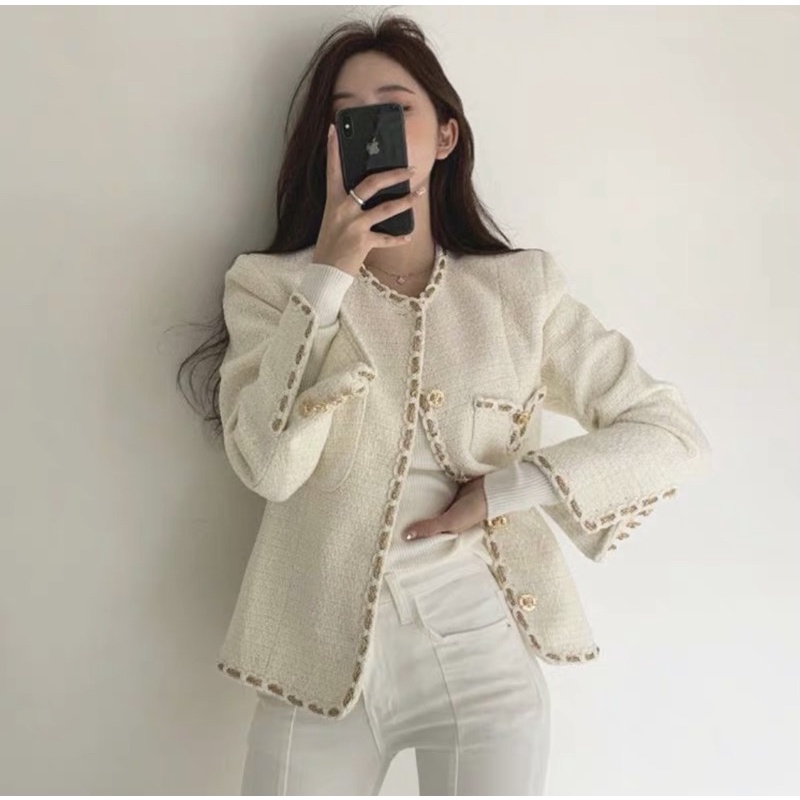 Áo dạ Tweet chất đẹp sang trọng quý phái