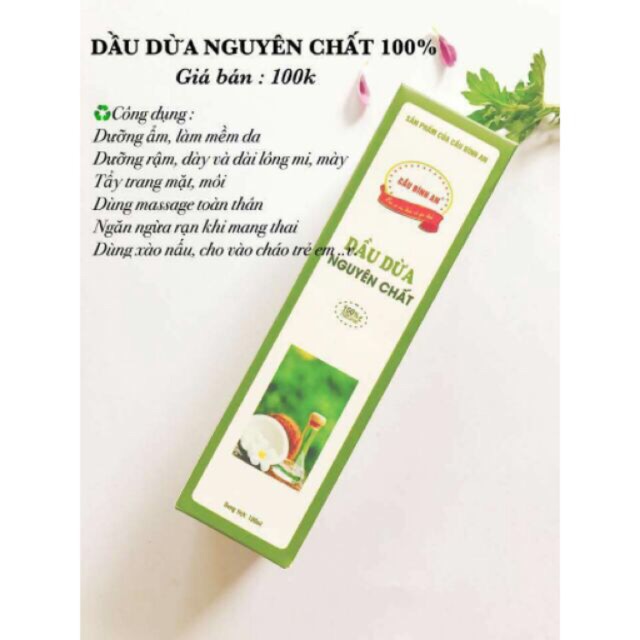 Dầu dừa  nguyên chất vòi xịt tiện dụng
