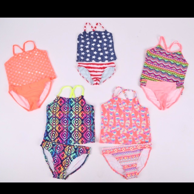 Bộ bơi bé gái nhiều hiệu  size 4-18