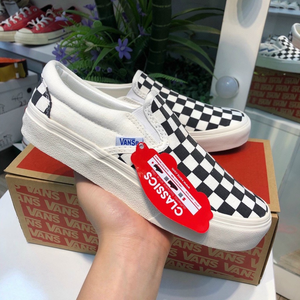 Giày thể thao sneaker Vans Vault nam nữ , vans đen vạch trắng da lộn , các mẫu giày vans cực hót