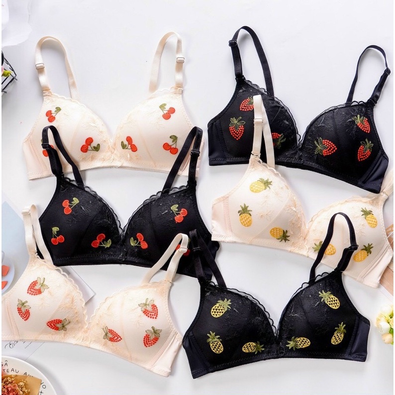 Áo Ngực Sarah Lingerie Thêu Hình Trái Cây Duyên Dáng