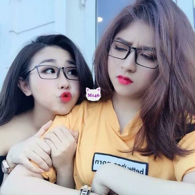 Kính cận nhựa dẻo dáng vuông size trung bình | BigBuy360 - bigbuy360.vn