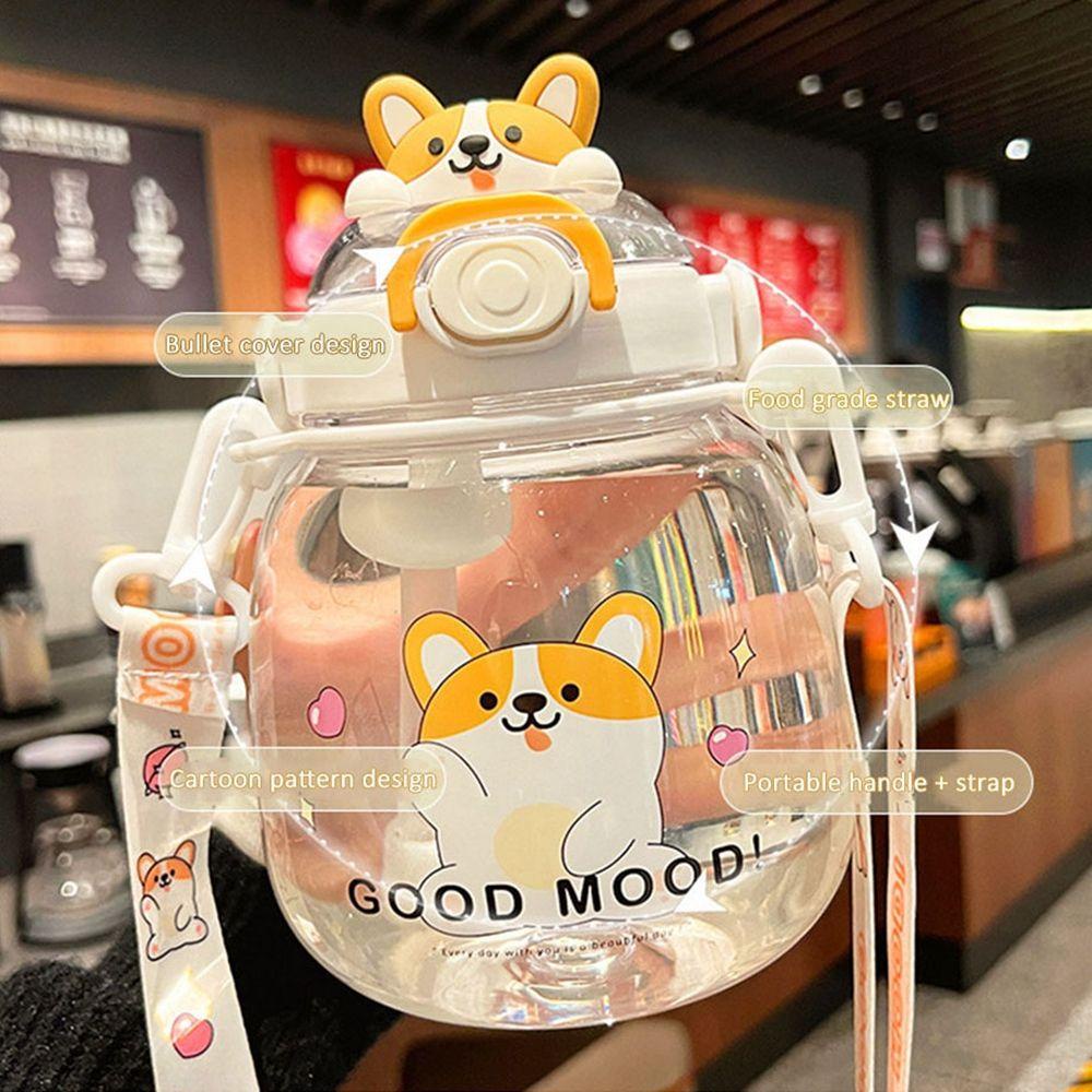 YIYU Bình Nước Cầm Tay Thiết Kế Dễ Thương Dành Cho Bé Gái Sinh