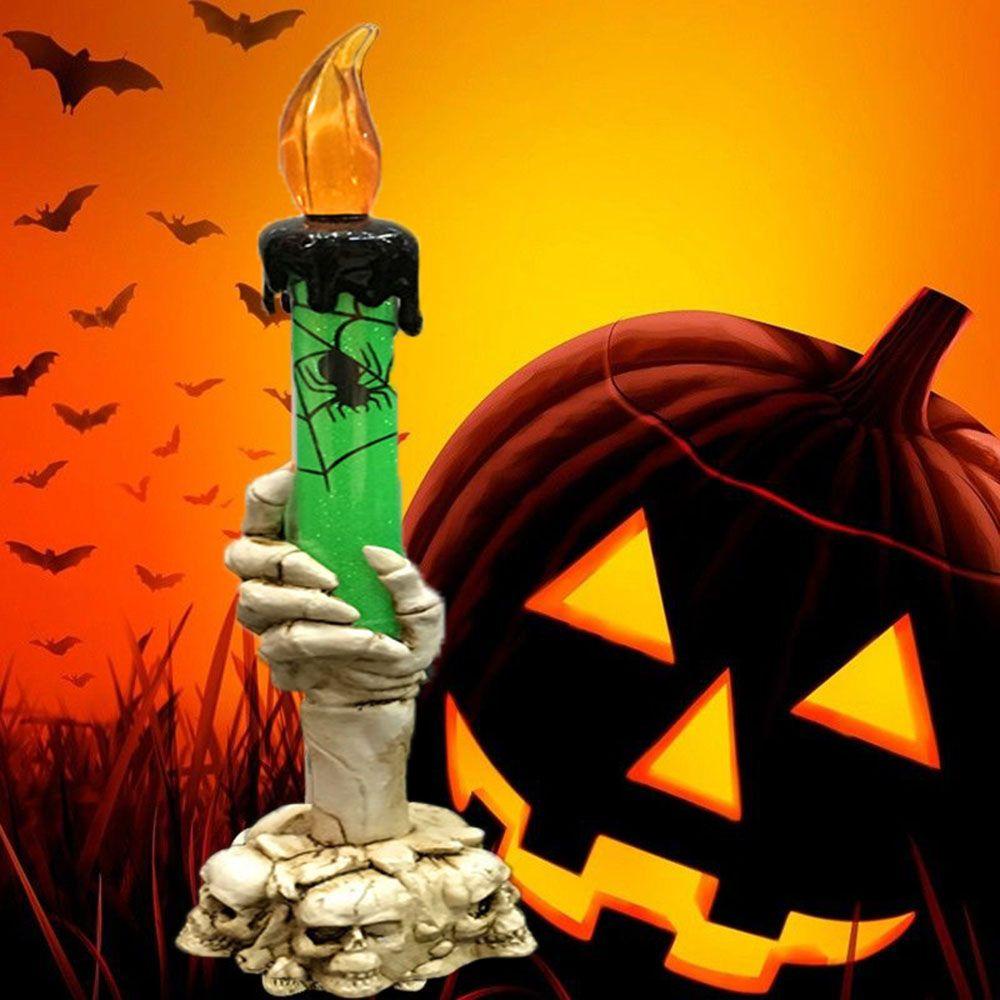 Đế Nến Hình Đầu Lâu Trang Trí Tiệc Halloween Đứng