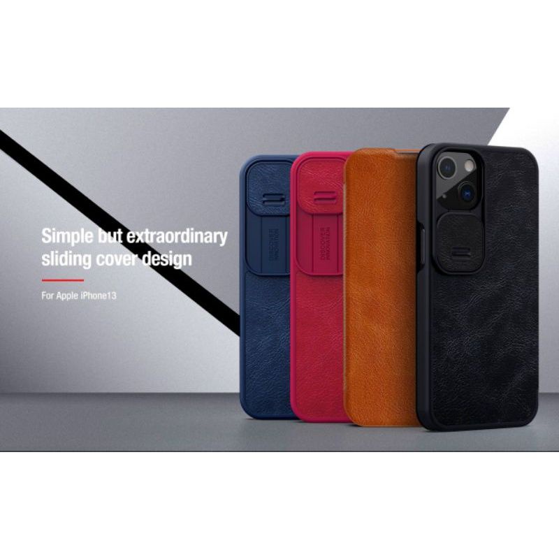 Bao da iPhone 13/ 13 Pro/ 13 Pro Max hiệu Nillkin Qin