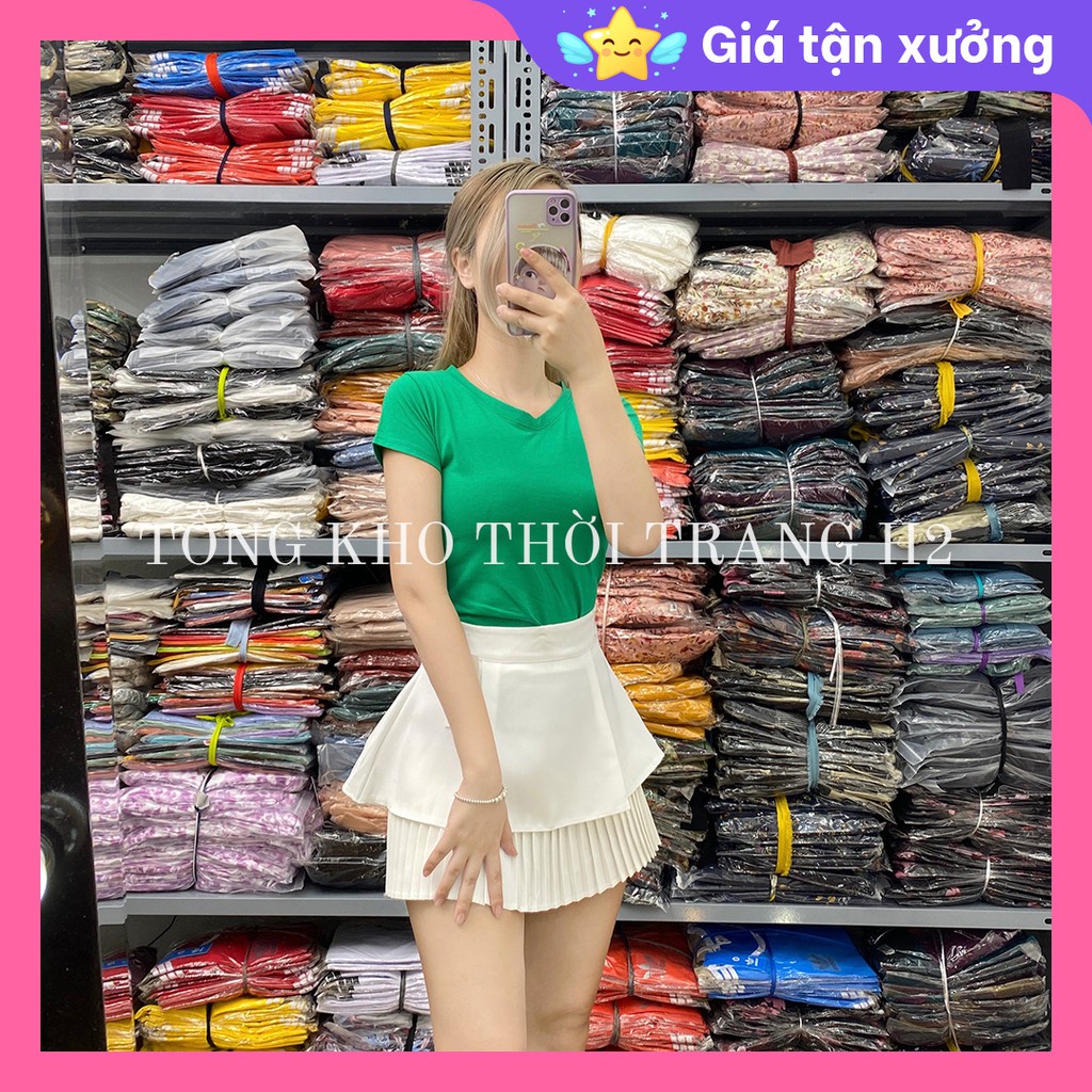 Ảnh thật 100% ✅ Chân váy xếp ly ngắn xòe sang chảnh ( xếp ly 1 tầng) | BigBuy360 - bigbuy360.vn