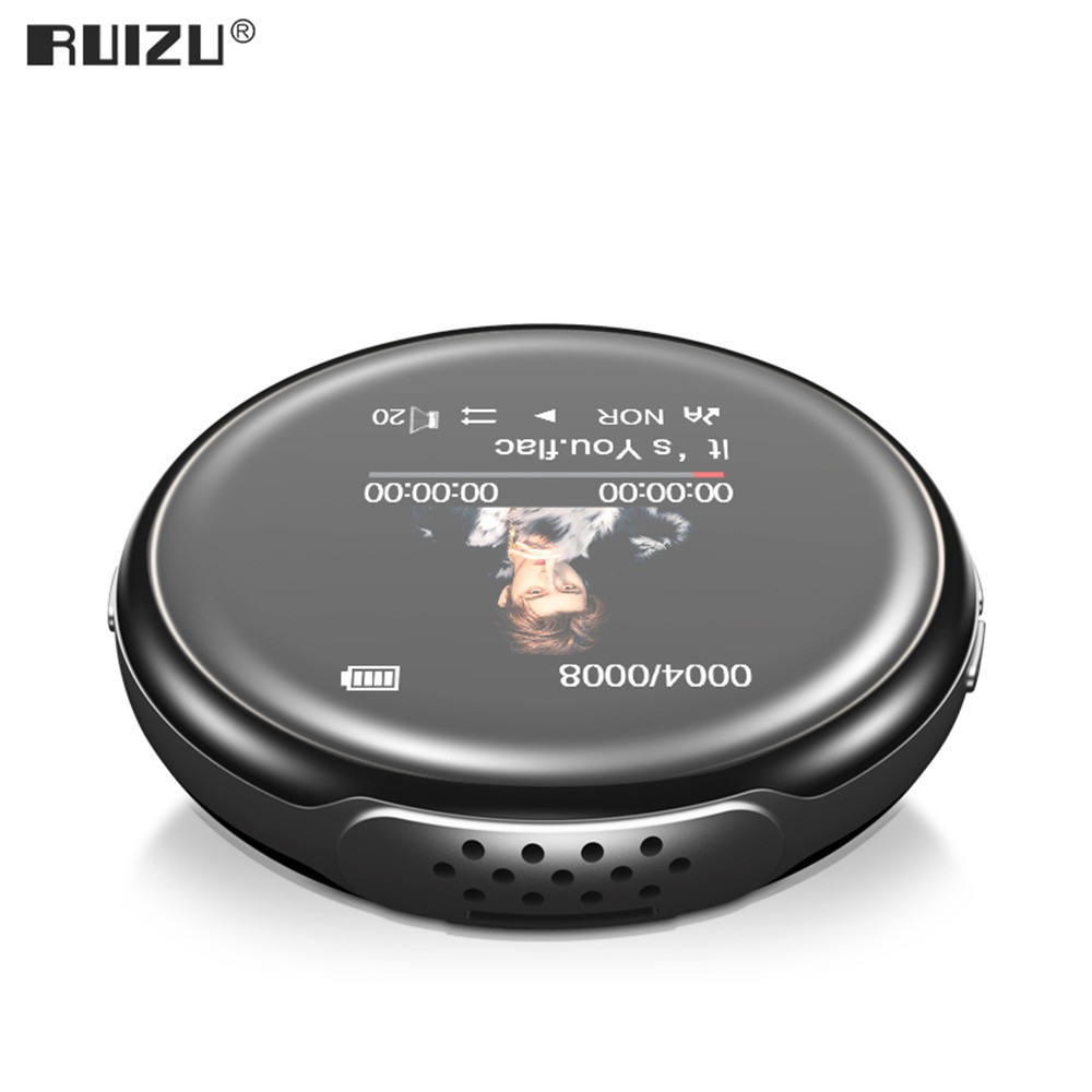 RUIZU M1 Bluetooth Sport MP3 Player Portable Audio 8GB with Built-in Speaker FM E-Book Radio APE Flac Music Players