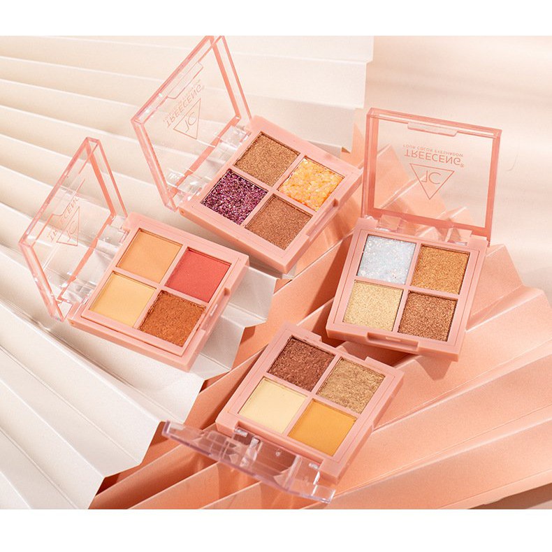 Phấn Mắt 4 Ô K'PEINE TC TREECENG Kèm Nhũ Thiết Kế Nhỏ Gọn Auth Nội Địa | BigBuy360 - bigbuy360.vn