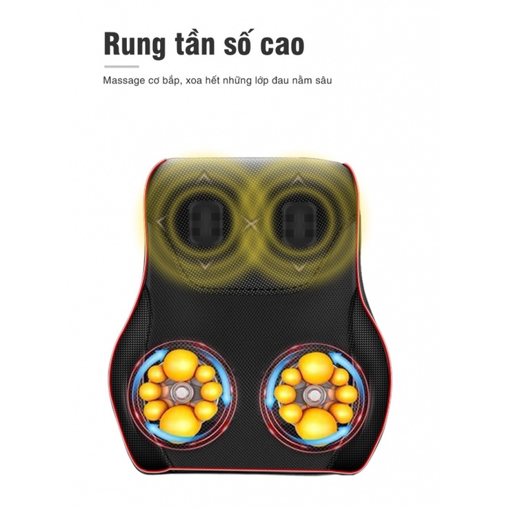 Gối Massage Lưng Vai Cổ Cao Cấp; Máy Massa Vai Gáy Osaka SA L16
