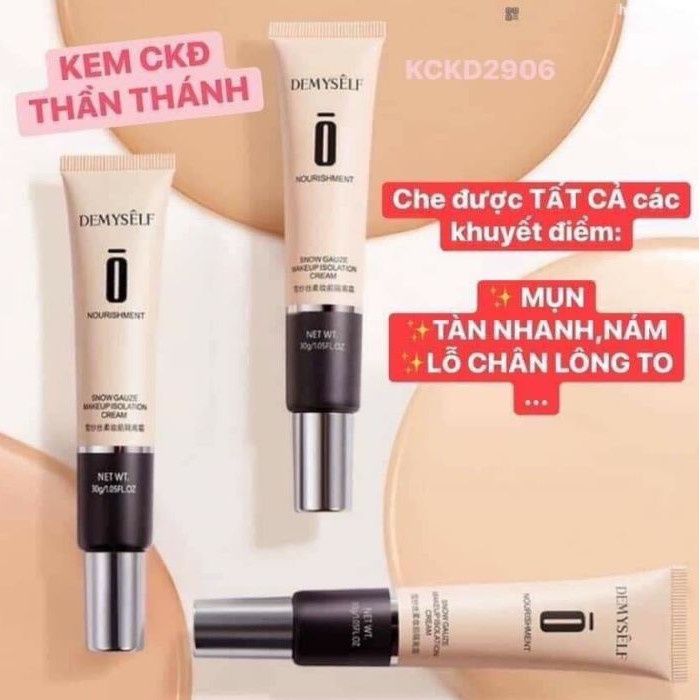 Kem Nền Che Khuyết Điểm DEMYSELF HIISEES kiềm dầu, mịn nhẹ - Sarah Beaute MP72