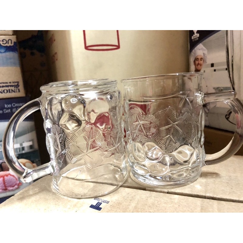 Bộ 6 ly thủy tinh quai cầm chùm nho 310ml