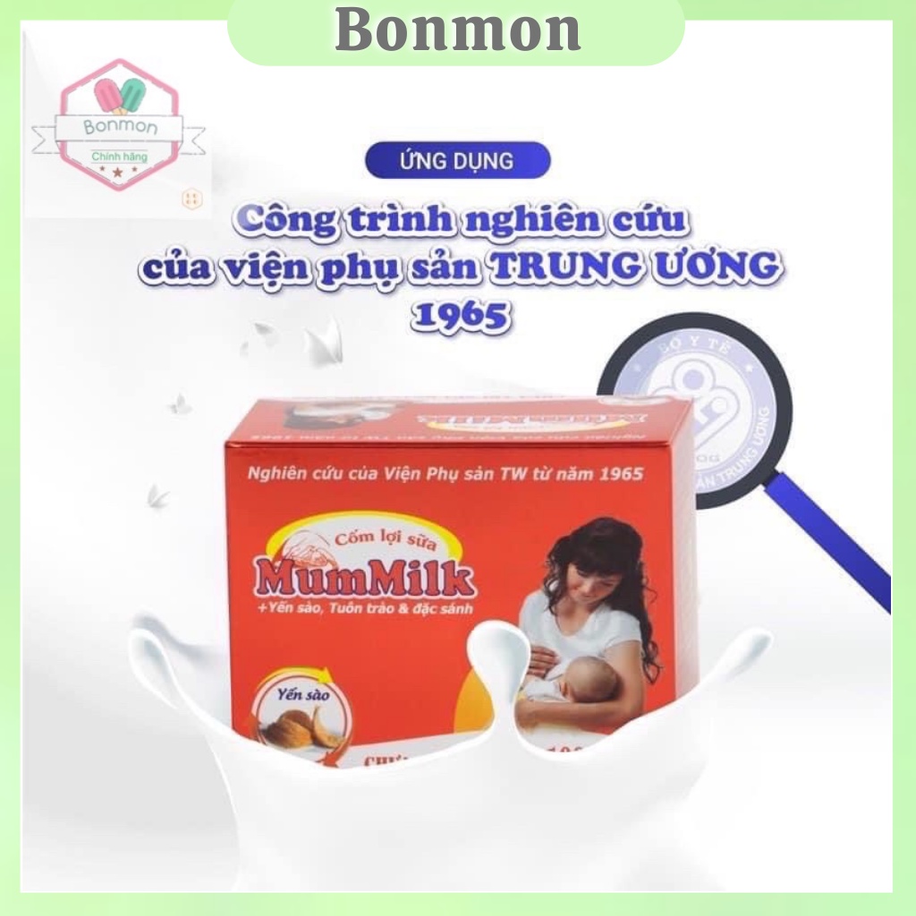 Cốm lợi sữa Mummilk yến sào🧡chính hãng🧡- Tuôn trào, đặc sánh (1 hộp 20 gói)-không lợi sữa hoàn tiền