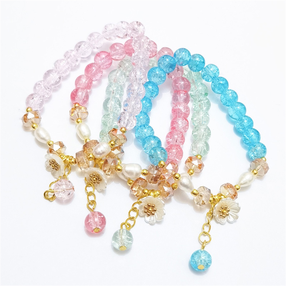 Vòng Tay Chuỗi Hạt Pha Lê Nhân Tạo Phong Cách Boho Thời Trang Cho Nữ