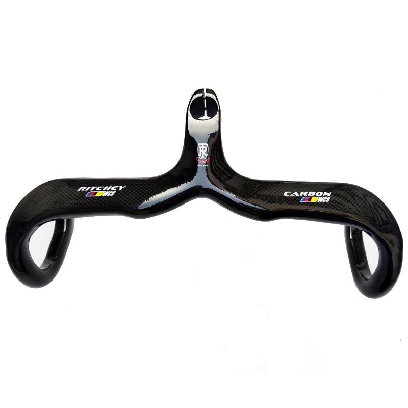 Tay Lái Xe Đạp Bằng Sợi Carbon Bóng Tích Hợp Kính RITCHEY WCS 3K