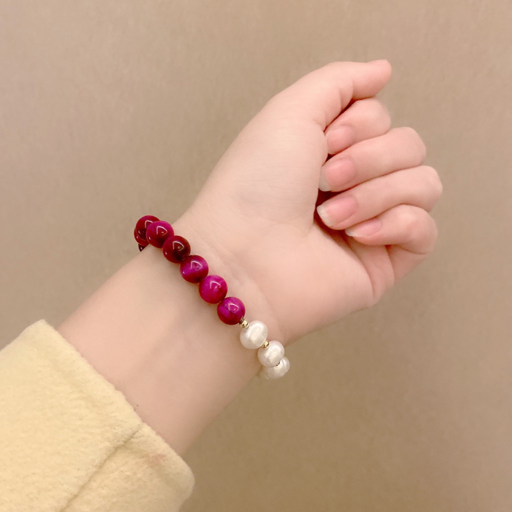 Đá Mắt Mèo Màu Tím Tự Nhiên Charms