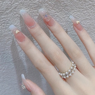 Nailbox thiết kế sơn gel omber trái tim xinh