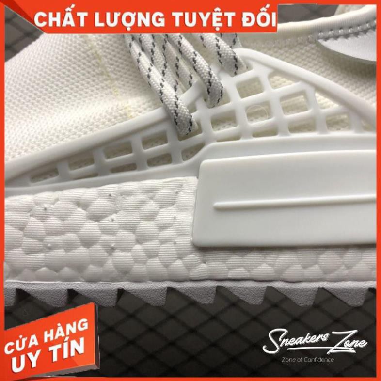 (FREE SHIP + HỘP + QUÀ) Giày thể thao NMD Human Race Pharrell Trắng chữ đen siêu đẹp cho nam và nữ SALE 20% " .