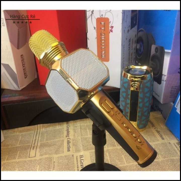 Micro hát karaoke bluetooth có loa ngoài không dây HCR-SD10 - Shop Hàng Cực Rẻ