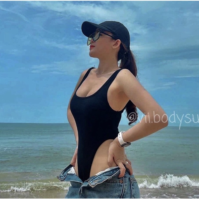 Ship hoả tốc hàng xịn dày  dặn Áo BodySuit Liền Thân Phong Cách Basic